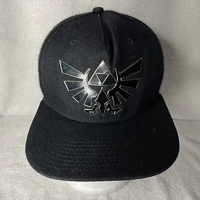 Nintendo Legend Of Zelda Triforce Hat Cap Snapback Official Licensed Black Mens • $18.90