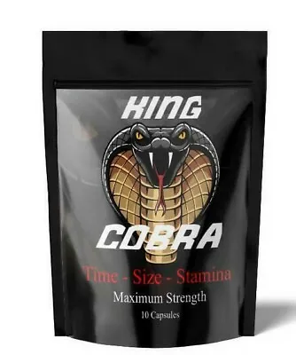 $14.99 • Buy 10 KING COBRA Male Enhancement Herbal Sex Pills 