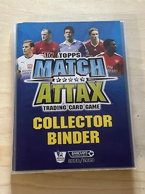 Match Attax 2008/09 08/09 Set Of 360 Base Cards Binder + 4 Limited Editions • £24.95