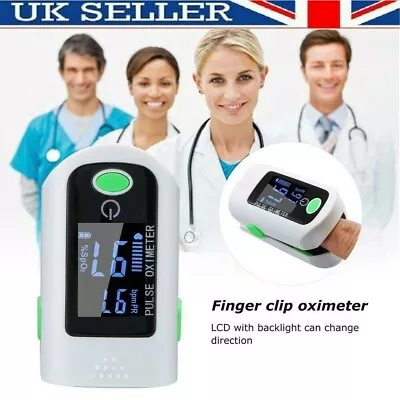 For Oximeter Oxygen Blood Saturation Reader Premium Medical Finger Heart Rate  • £9.98