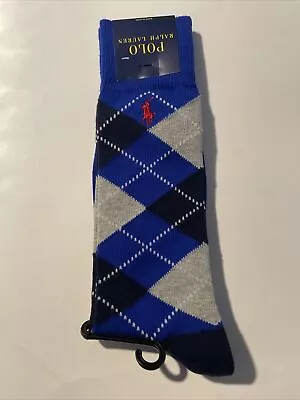 Polo Ralph Lauren Argyle Dress Socks Cotton Trouser Slack Socks • $14