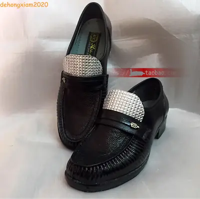 Michael Jackson MJ Classic Boots Easy Moonwalk Dancing Leather Shoes Dance Shoes • $68.90