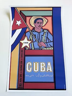 Political POSTER.Original OSPAAAL Cuban Revolution Propaganda.Raul Martinez Art • $125