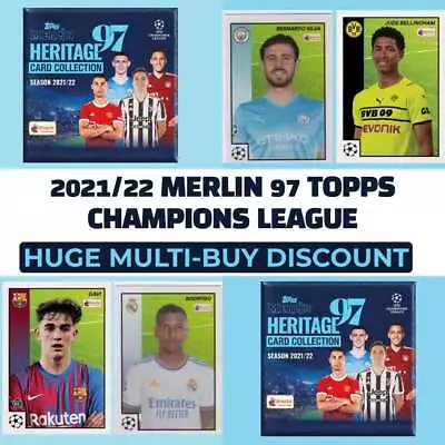 £1 • Buy 2021-22 Topps Merlin Heritage 97 UEFA Champions League- Pick Your Card