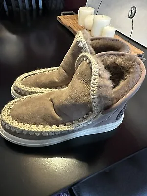 MOU Leather Eskimo Sneaker Boots US11  EU41  - Taupe • $195
