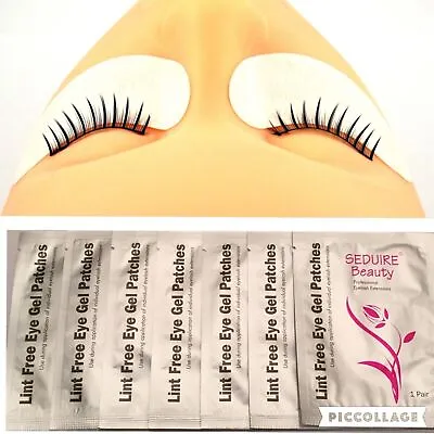 £2.39 • Buy 100 Pairs Lint Free Under Eye Patches Gel Pads For EyeLashes Extensions UK Salon