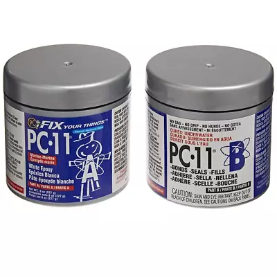 Pc-Products PC-11 Epoxy Adhesive Paste Two-Part Marine Grade 1/2Lb In Two Cans • $22.87