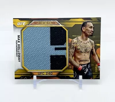Max Holloway 2020 Topps UFC Knockout Jumbo Fight Mat Relic Gold 1/1 Card Rare • $899.99