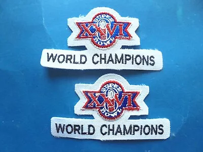 2 Vintage NFL 1992 Super Bowl XXVI World Champions Unused Iron-On Patches • $6