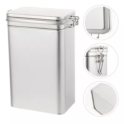 Airtight Coffee Container Kitchen Canisters Metal Candy Tins Grain Storage Box • $13.93