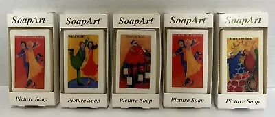 New Unique Decorative Picture Soap Bar Art Everlasting Picture USA Lot Of 5 • $19