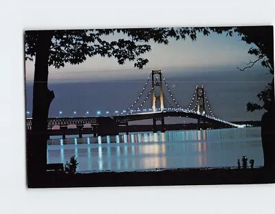 Postcard The Mackinac Bridge Michigan • $3.46