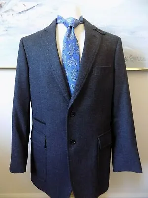 IBIZA 42 R Blazer Solid Dark Gray Jacket Wool 8165 Condi PATRICK JAMES • $134.95