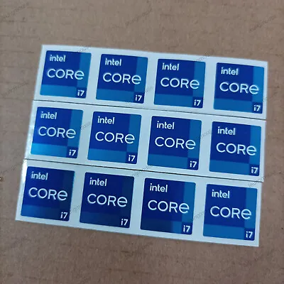 Intel CORE I7 11th GEN STICKER 18MM X 18MM Genuine & New ( 12 PCS Per Lot ) • $12