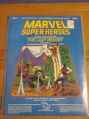 MARVEL SUPER HEROES THE LAST RESORT TSR OFFICIAL GAME ADVENTURE With Map • $32.29