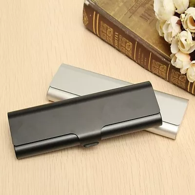 Hard Matte Metal Eyeglasses Case Glasses Case Eyeglasses Box Slim Holder Box • £5.56