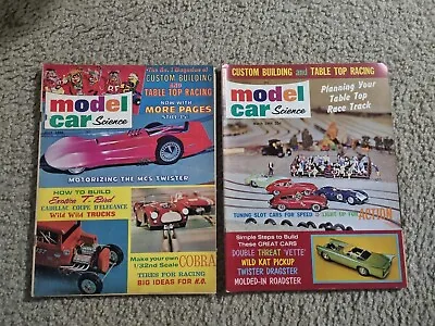 Model Car Science Magazine July & March 1964 Slot Cars - Used - 2 Pcs. Lot K • $13