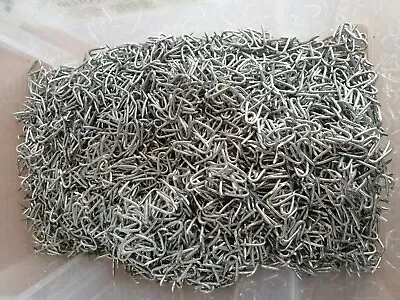 15mm U Fencing Nails Galvanised Heavy Duty Staples Pointed Nails Garden • £2