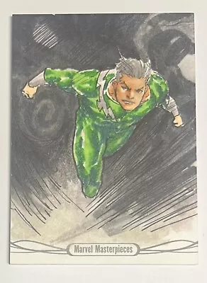 2016 Upper Deck Marvel Masterpieces Sketch Card Quicksilver By Jomar Bulda • $0.99