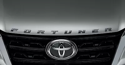 GENUINE BONNET EMBLEM PIANO BLACK LOGO  TOYOTA FORTUNER 2005-2024 Inc Template • $141.90