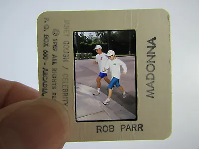 Original Press Photo Slide Negative - Madonna & Rob Parr (Trainer) - 1989 - B • $63.15