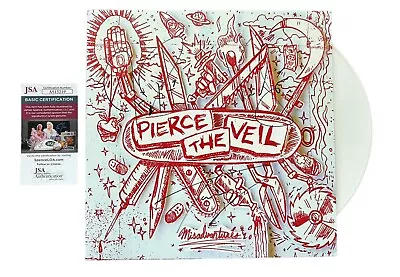 PIERCE THE VEIL SIGNED MISADVENTURES Vinyl LP JSA Record Vic Fuentes +2 • $399.99