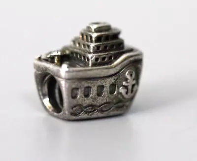 Authentic Pandora Cruise Ship Charm Sterling Silver S925 ALE Engraved St. Thomas • £28.94