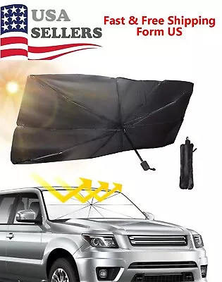 Car Windshield Sunshade Cover Umbrella Foldable Front Window Visor Sun Shade USA • $10.75