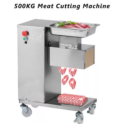 Meat Cutting Machine 110V Meat Slicer With 3mm Blade Cutter QE-500KG Output • $959.45