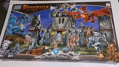 Mega Bloks DRAGONS - Warriors Fortress - #9890 260pcs NEW NIB SEALED • $100