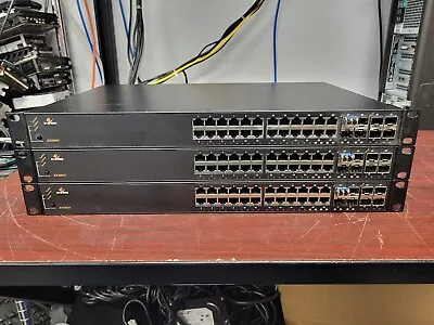 (Lot Of 3) EtherWAN EX25611 24-Port PoE 8 SFP Port Gigabit Ethernet Switch #73 • $200