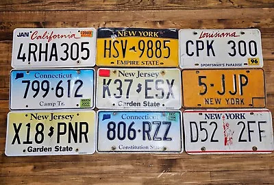 RARE Vintage License Plates Lot • Metal Car & Truck Tags Plates • Set Of 9 ☆USA • $23.50