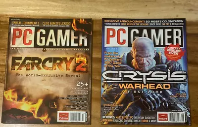 PC GAMER MAGAZINE Lot Of 14 SOME HAVE DISCS Farcry 2 Crysis Leftfordead2 • $66.76