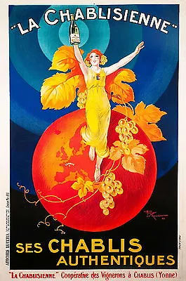 Paper Print Poster 60cm Vintage Advert Champagne French Classic Painting • $25.97