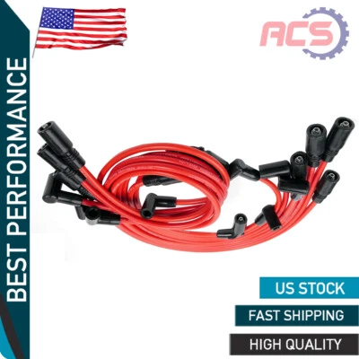 $25.44 • Buy Set Of 9 Spark Plug Wires For 1996-2014 Chevy GMC 4.3L Vortec V6 32833 32839