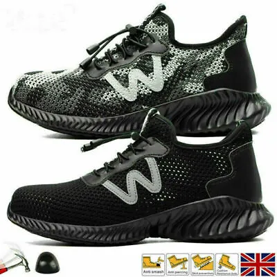 Safety Shoes Work Trainer Composite Plastic Toe Cap Shoes Lightweight Men Womens • £19.99