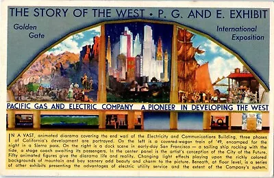 Pacific Gas & Electric Company Rare International Exposition Postcard Calif F7  • $12.99