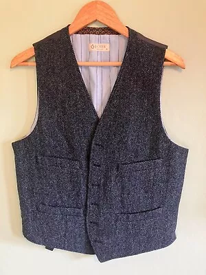 J. Crew Moon Quality British Cloth Casual 6-Button Herringbone Vest Size M • $20