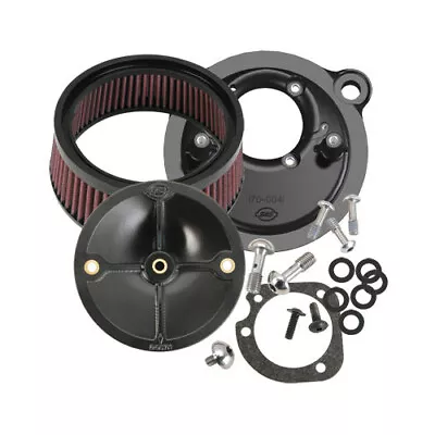 S&S Stealth Air Cleaner Kit Black #170-0093 Harley Davidson Sportster • $170.96