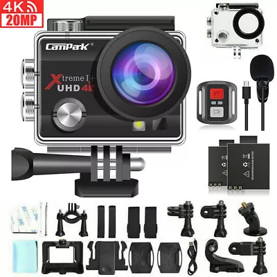 4K 20MP Action Camera Waterproof WIFI Sports Camera Underwater Camera With Mic • $83.99