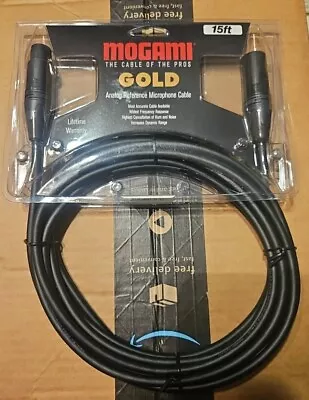 Mogami Gold STUDIO-15 XLR Microphone Cable XLR-Female To XLR-Male 3-Pin 15FT • $50