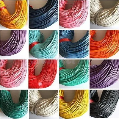 1-3-5-10m Waxed Cotton Beading Cord Thread Jewelry Making String 1mm Dia • $8
