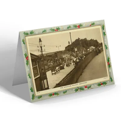 CHRISTMAS CARD Vintage Lancashire - The Miniature Railway Southport • £4.99