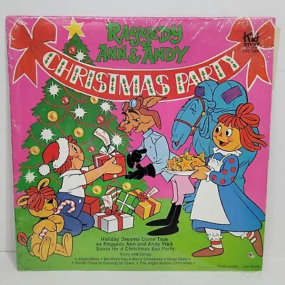 Vintage 1980 Raggedy Ann & Andy Album  Christmas Party  Vinyl Record With Sleeve • $8.88