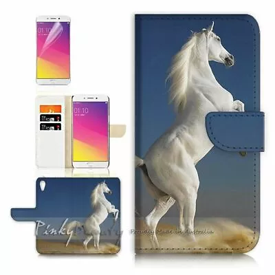 Horse TPU Phone Wallet Case Cover For New Optus X Start 2  - 21152 • $13.99