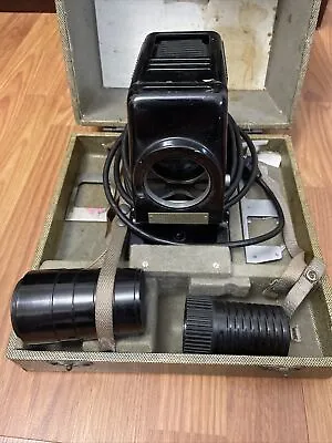 Vintage  Kodaslide Projector Model 2a Case Manual Lamp Box Works. • $15