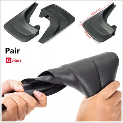 Pair Black Front+Rear Mud Flap Mudflaps Splash Guards Bumper Cover Protector Kit • $33.55