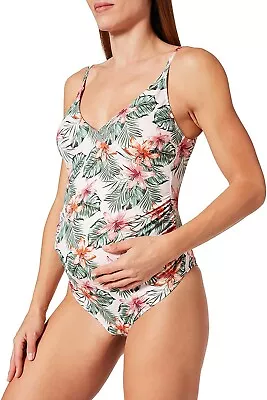 Iris & Lilly Maternity Swimsuits One Piece V-neck Pregnancy Swimwear Size S • £13.50