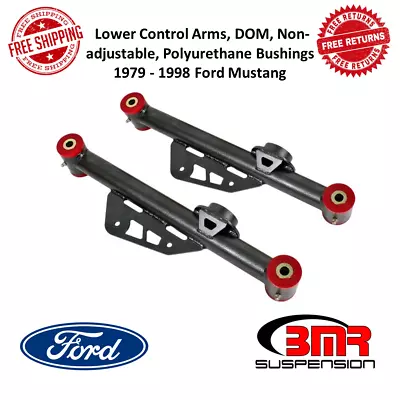 BMR Black Non-Adj Lower Control Arms Polyurethane Bushing For 79-98 Ford Mustang • $298.75