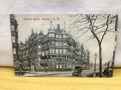 Cheyne Court Chelsea London-  Charles Martin Postcard- Posted 1906 • £3.50